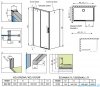 Radaway Idea Black Kdj kabina prysznicowa 100x70 lewa czarny mat/szkło przejrzyste 387040-54-01L/387048-54-01R